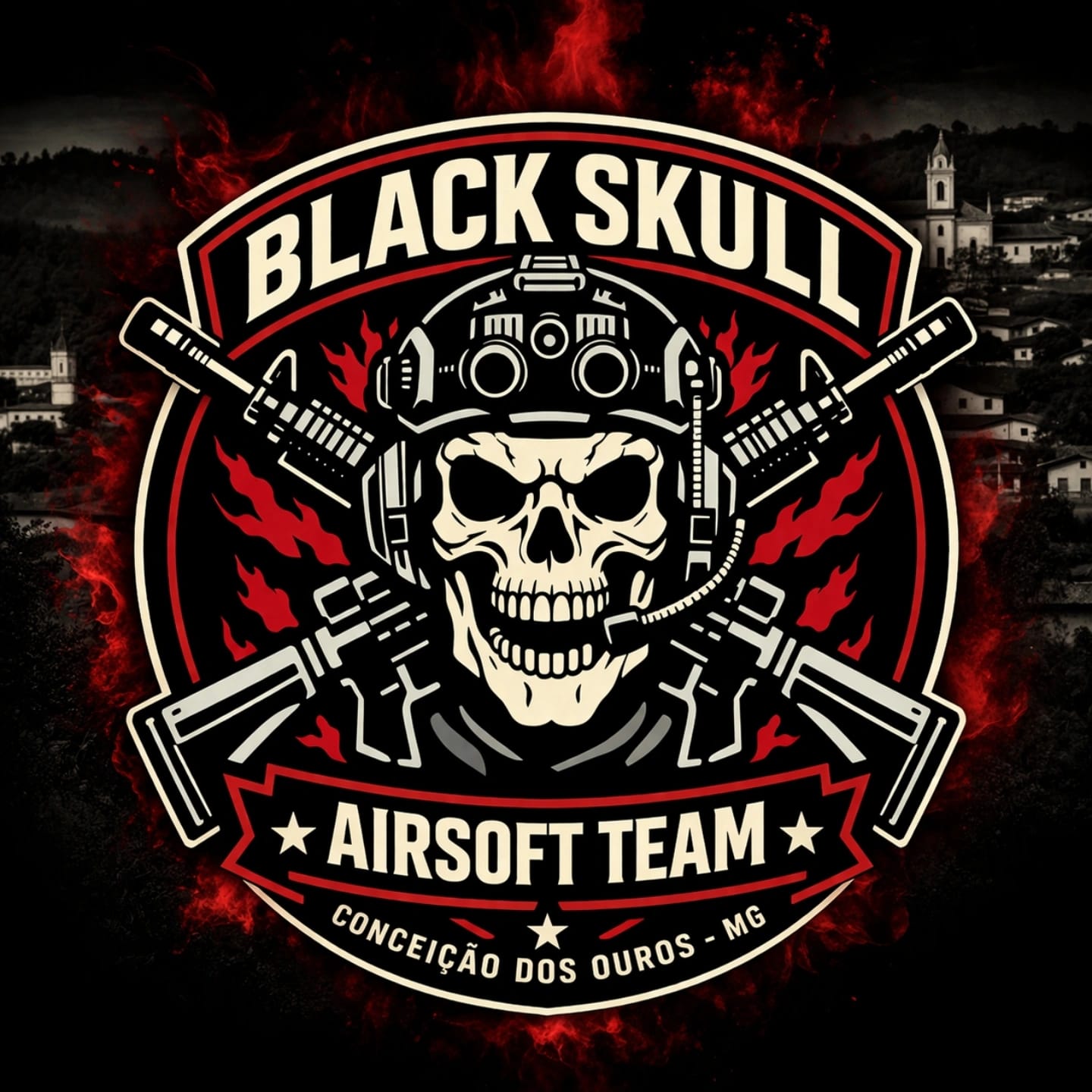 Black Skull Milsim Logo